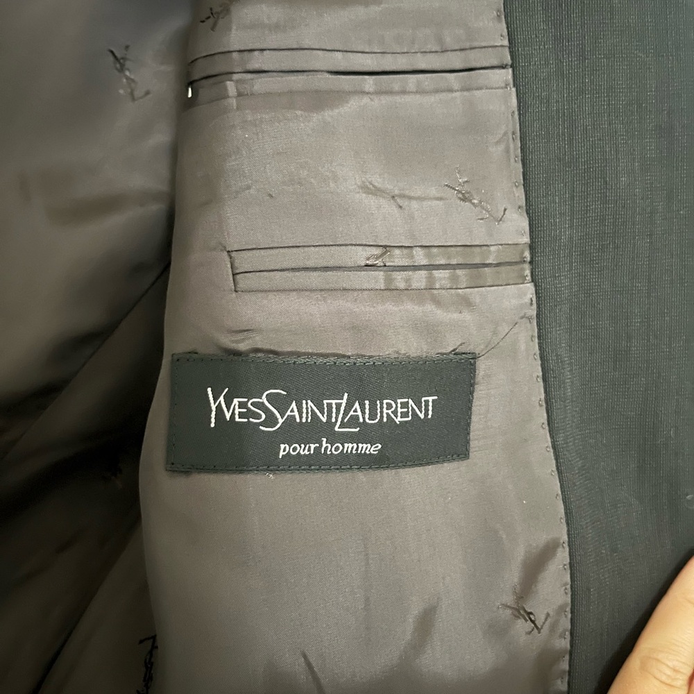 Yves Saint Laurent Charcoal Blazer - Picture 3 of 5